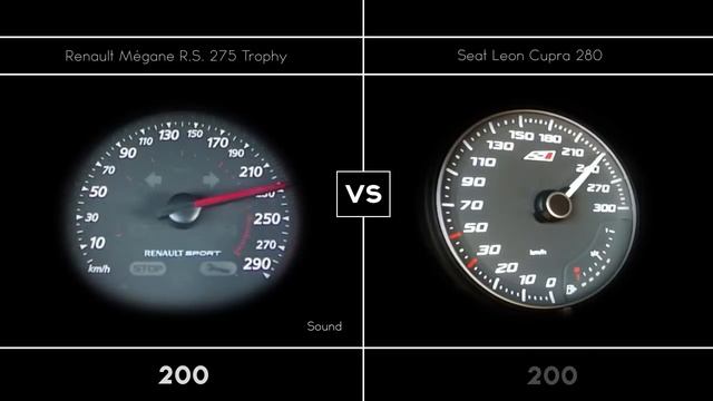 Renault Mégane R.S. 275 Trophy VS Seat Leon Cupra 280 смотреть онлайн