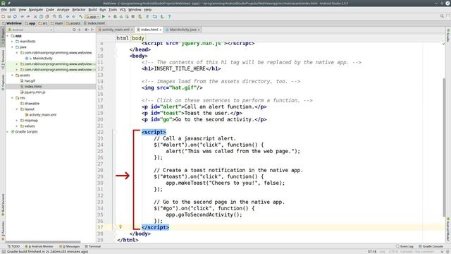 Android Studio - Create Webview And Write Native App In JavaScript смотреть онлайн