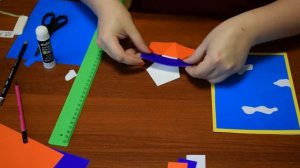 Мастер-класс по созданию открытки к празднику "День России" в технике аппликация