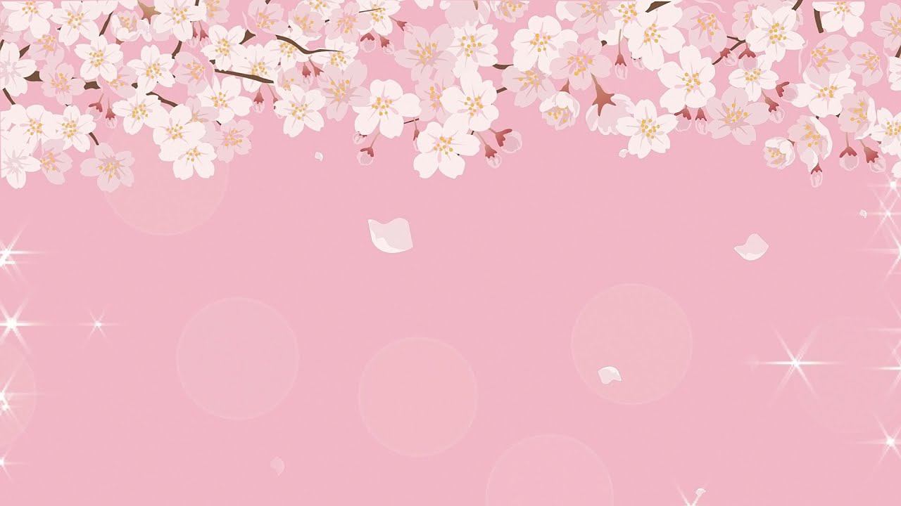 Весенний футаж розовый фон - для поздравления с первым днем весны, 8 марта, день рождения. смотреть онлайн