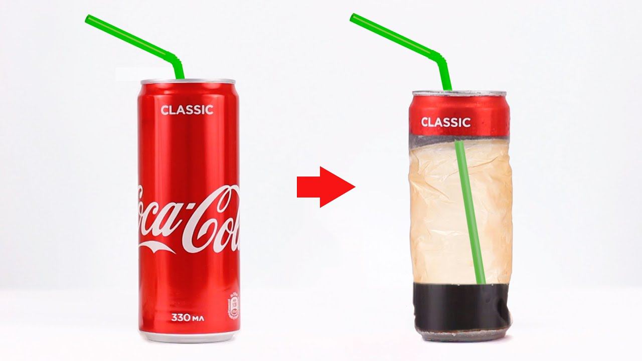 Coca Cola Vs Sodium Hydroxide | What Secret Inside Soda Can смотреть онлайн