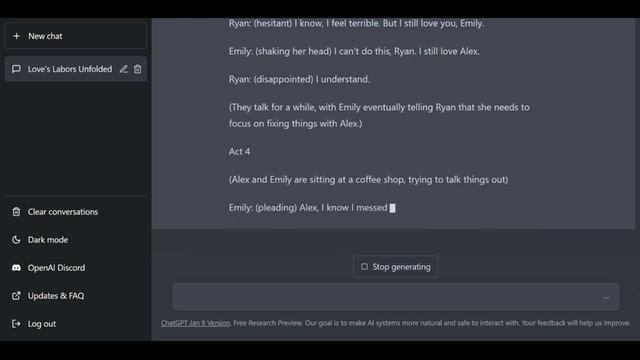 Chat GPT Just Wrote Me A Whole Love Play смотреть онлайн