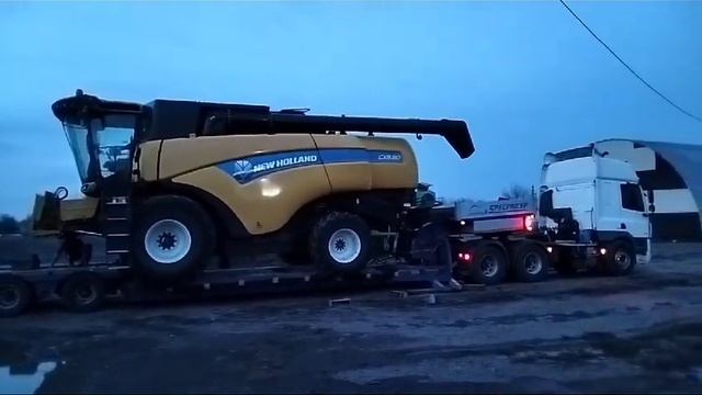 Отгрузка комбайна New Holland 8.80 экспресс-обзор от Михаила Рудеева смотреть онлайн