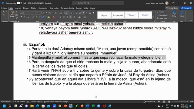 SEFER YESHAYAHU CLASE #41 ISAÍAS CAP 7: 14-18, SERGIO RUIZ смотреть онлайн
