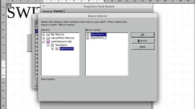 LIBREOFFICE BASE - CREATE A SWITCH BOARD TO OPEN FORMS USING A PUSH BUTTON смотреть онлайн