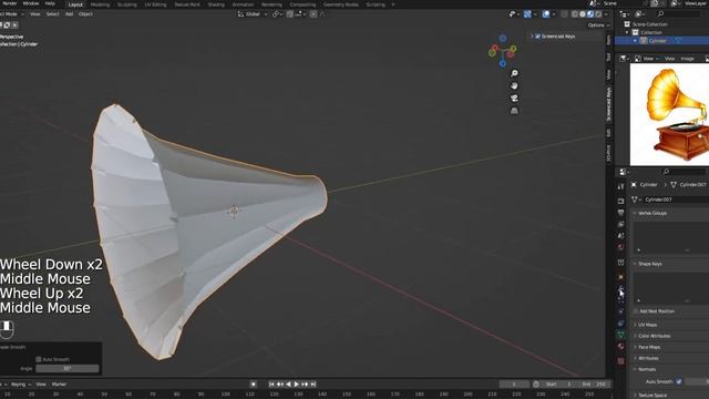 Как сделать граммофон в Blender Часть 1 смотреть онлайн