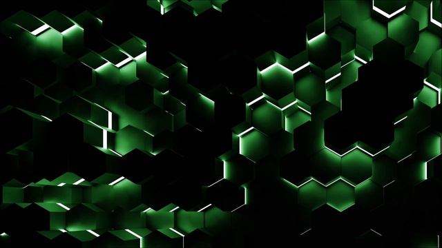 Green Hexagon Abstract Background Video Loop Geometric Pattern - Motion Grafics Metallic Texture 4k смотреть онлайн