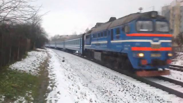 2М62У-0258Б+ДРБ1м-002 с поездом №685Б Кричев-Минск. смотреть онлайн