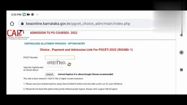 |Fee Payment Procedure for MBA, MCA and M.Tech of PGCET-2022|First Round Seat Allotment Fee Payment смотреть онлайн