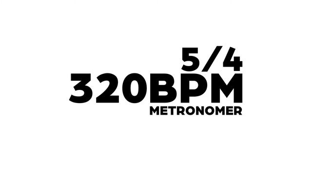 320 BPM Metronome 5/4 смотреть онлайн
