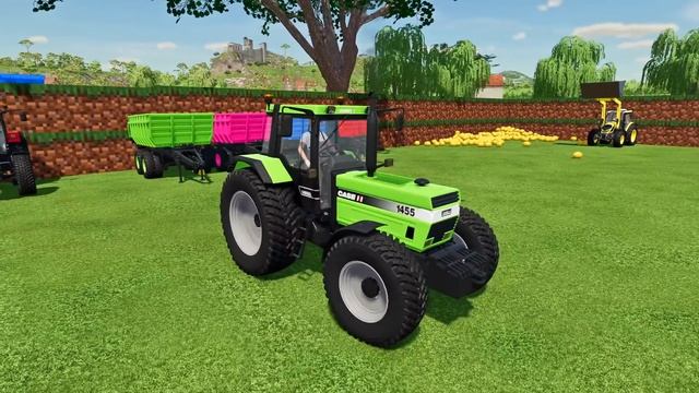 TRANSPORTING VOLKSWAGEN TIGUAN CARS WITH MERCEDES TRUCK - Farming Simulator 22 смотреть онлайн