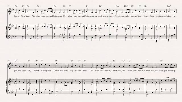 Clarinet - We Wish You a Merry Christmas - Christmas Sheet Music, Chords, & Vocals смотреть онлайн