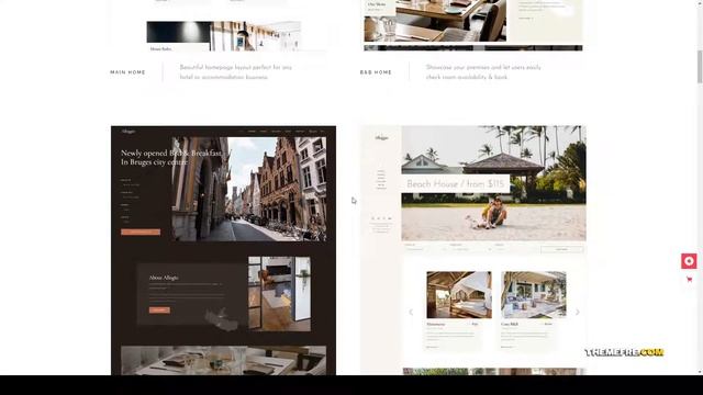 Alloggio - Hotel Booking Theme vacation bed and breakfast Easy Create Website смотреть онлайн