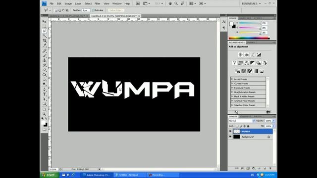 Photoshop CS4: Smashed Text Effect смотреть онлайн