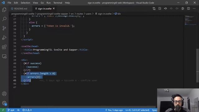 Confirming a user's email in Sapper / Svelte (Rails API backend) смотреть онлайн
