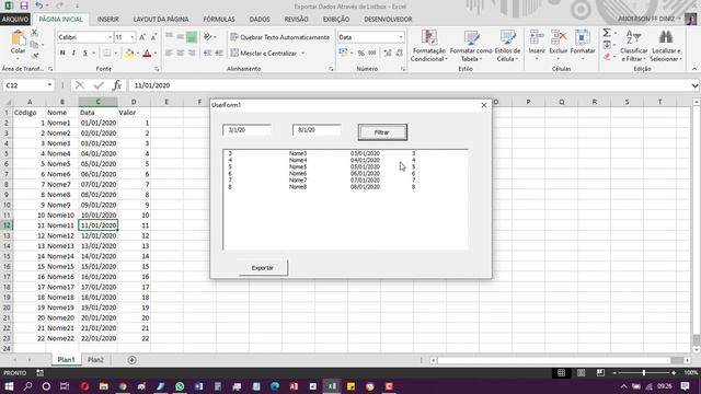 EXCEL VBA 2020 FILTRAR, SOMAR E EXPORTAR DADOS COM LISTBOX смотреть онлайн