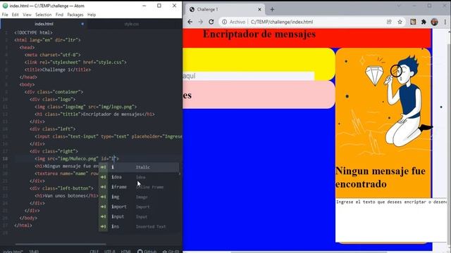 Challenge HTML, CSS y JS del programa ONE (Oracle - Alura) - HTML y CSS (logo) - Parte 3 смотреть онлайн