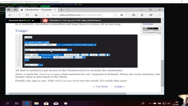 Aula 6.0 - Instalando Silex usando Composer, Rodando PHP Server смотреть онлайн