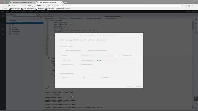 Using SAP Full-Stack Web IDE to implement a custom UI5 lib and consume it in own UI5 apps смотреть онлайн