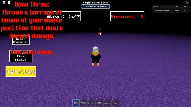 Tier 1 Characters Showcase | Undertale Soul Ops Boss Rush Extended | ROBLOX смотреть онлайн