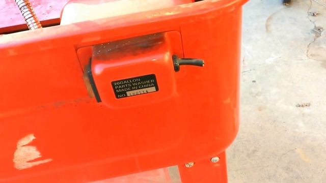 Harbor Freight 20 gal car parts washer pump for cleaning car parts part 1 смотреть онлайн