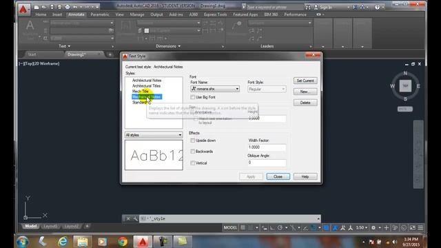 AutoCAD I 09-13 Setting a Text Style Current смотреть онлайн