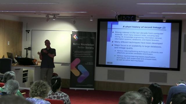 An introduction to data linkage by Peter Christen (part 1/4) смотреть онлайн