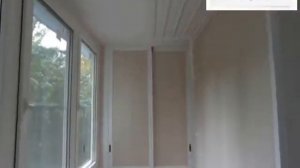 Лоджия 6.2 м дом серии II-68-01 остекление REHAU, ламинированные панели, встроенные шкафы