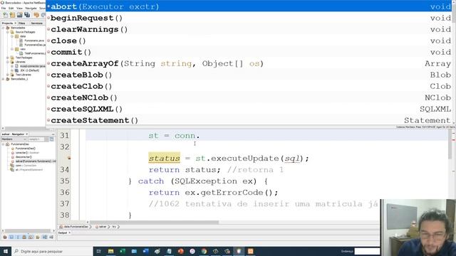 Java CRUD - Aula 11 - PARTE IV - Salvar dados no Banco de dados com INSERT parametrizado смотреть онлайн