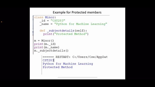 Python for Machine Learning- Object Oriented Programming- Encapsulation- KTU BTECH CSE CST283 смотреть онлайн