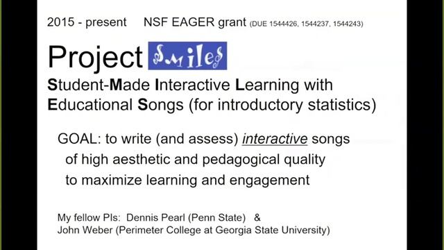 A Continuum of Interactivity with Educational (Mathematics/Statistics) Songs with Larry Lesser смотреть онлайн