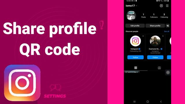 How to share profile QR code On Instagram смотреть онлайн