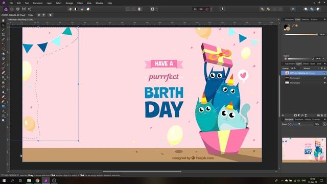 Affinity Photo - Birthday Card - Super Easy Tutorial смотреть онлайн