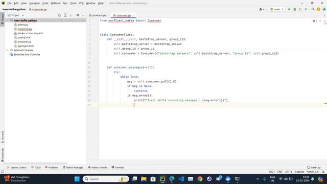Kafka # 008 # Python Consumer Code (Using Confluent-Kafka Library) смотреть онлайн