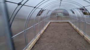 Монтаж теплицы "Кубаночка" 10*3 с сотовым поликарбонатом 4 мм., плюс 4 доп. форточки