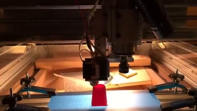 Large 3D plastic extruder printer on the Pilot Pro CNC router смотреть онлайн