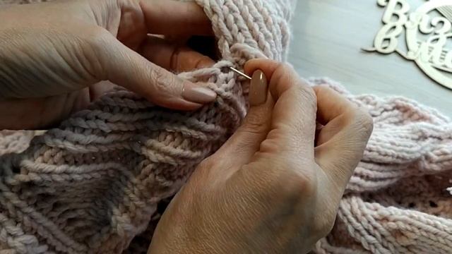 Матрасный шов /Как красиво сшить вязаное изделие. МК ТРИКОТАЖНЫЙ ШОВ смотреть онлайн