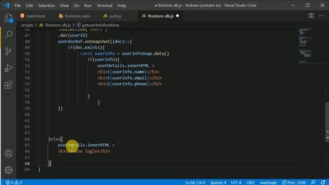 #14 Listen for change in Realtime using onSnapshot | Firestore | Firebase for web tutorial in Hindi смотреть онлайн