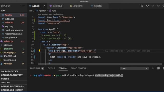 Airbnb eslint (typescript) config in reactjs project (My eslint config part 2) смотреть онлайн