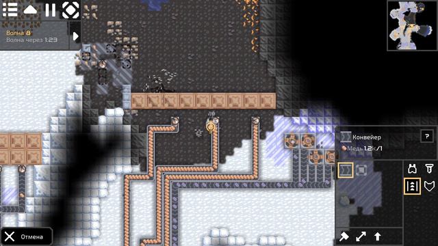 Фабрика! Добыча свинца и меди! Стены и новые технологии! [Mindustry] #2