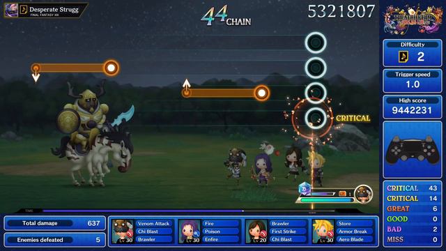 Theatrhythm Final Bar Line ¦ Easily defeat Odin in Desperate Struggle on Basic difficulty! смотреть онлайн