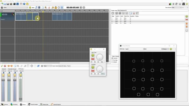 Using Show Editor in QLC+ смотреть онлайн