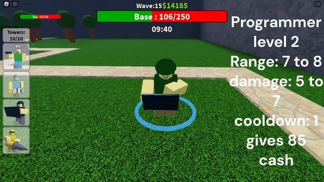 Programmer Tower Review (Tool Tower Defense) Roblox смотреть онлайн