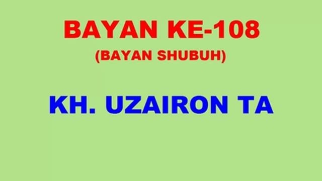 108 Bayan KH Uzairon TA Download Video Youtube|mp3 смотреть онлайн