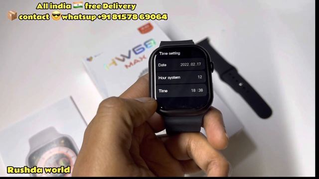 HW68 Max -Clone smart watch-2.1-inch large TFT screen IP67 waterproof -NFC access -200 mah-45MM смотреть онлайн