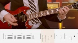 Thunderstruck - AC/DC (Табулатура) Guitar Tutorial TABS