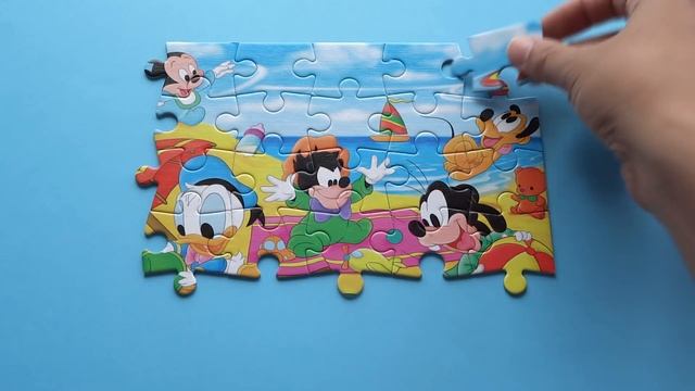 BABY MICKEY MOUSE Jigsaw Puzzle Disney Games Rompecabezas Puzzle For Kids Toys Donald Pluto Goofy смотреть онлайн