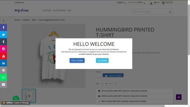 PrestaShop Geolocation (GeoIP) Popup Demo - Popup Message and Redirect Links Based on Country. смотреть онлайн