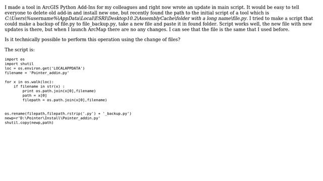 GIS: Update python add in tool? смотреть онлайн