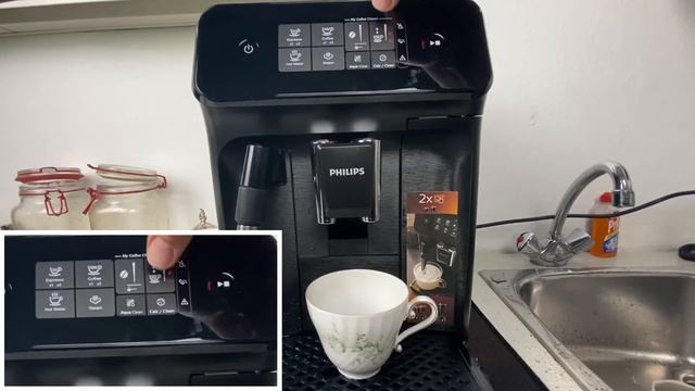 Kaffe Temperatur einstellen Philips Kaffeemaschine (Lidl) Series 1200 Kaffeevollautomat EP1220/00 смотреть онлайн